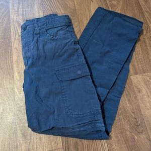 Boy Cub Scouts BSA Switchback Convertible Cargo Pants Size 8 Blue Uniform Zip